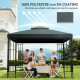 Outsunny Gazebo Roof Replacement, for 3 x 3(m) Frames - Grey