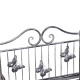 Outsunny Indoor Outdoor Freestanding 3-Tier Garden Plant Stand Metal Flower Display Rack for Potted Plants Balcony Décor 44L x 2