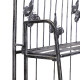 Outsunny Indoor Outdoor Freestanding 3-Tier Garden Plant Stand Metal Flower Display Rack for Potted Plants Balcony Décor 44L x 2