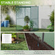 Outsunny Set of 2 Fruit Cage Bird Netting, Vegetable Plant Protection Tent with Zipped Door, Anti Bird, Insects, Small Animals, 