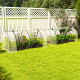 Outsunny Set of 2 Tunnel Greenhouse, Green Grow House with Roll-up Door, Steel Frame, Plastic Cover for Garden, Outdoor, 200 x 1