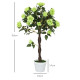 Outsunny Set of Two Faux Rose Trees - Green