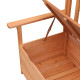 Outsunny Two-Seater Garden Storage Bench - Natural