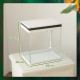 PawHut 14L Glass Fish Tank with Filter System, LED Lights, Water Pump, White