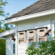 PawHut 3PCs Wooden Bat Boxes, Bat Houses Designed to Attract Bats &amp; Easy to Hang for Outdoor, Garden, Farm, 18 x 6 x 22.5 cm