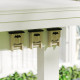 PawHut 3PCs Wooden Bat Boxes, Bat Houses Designed to Attract Bats &amp; Easy to Hang for Outdoor, Garden, Farm, 18 x 6 x 22.5 cm