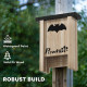 PawHut 3PCs Wooden Bat Boxes, Bat Houses Designed to Attract Bats &amp; Easy to Hang for Outdoor, Garden, Farm, 18 x 6 x 22.5 cm