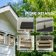 PawHut 3PCs Wooden Bat Boxes, Bat Houses Designed to Attract Bats &amp; Easy to Hang for Outdoor, Garden, Farm, 18 x 6 x 22.5 cm