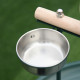 PawHut Bird Perch Stand with Perch, Four Wheels, Feeding Bowls for Small &amp; Medium Birds, Green
