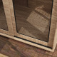 PawHut Dog Crate Furniture with Sliding Door for Large Dogs, 98 x 60 x 78cm, Walnut Brown