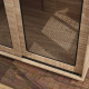 PawHut Dog Crate Furniture with Sliding Door for Medium Dogs, 80 x 58.5 x 63cm, Walnut Brown