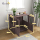 PawHut Dog Crate Table for Medium and Large Dogs with Magnetic Door for Indoor Use, 85 x 55 x 75 cm, Purple