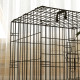 PawHut Foldable Dog Crate with Two Doors with Tray, Soft Cushion, for Extra Small Dogs, 60 x 40 x 50, Black