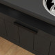 PawHut Raised Dog Bowl with Slow Feeder &amp; 2 Stainless Steel Dog Bowl, 25L Storage Drawer, for Large &amp; Extra Large Dogs, Black