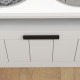 PawHut Raised Dog Bowl with Slow Feeder &amp; 2 Stainless Steel Dog Bowl, 25L Storage Drawer, for Large &amp; Extra Large Dogs, White