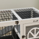PawHut Wooden Rabbit Hutch, Guinea Pig Cage, with Removable Tray, Openable Roof, Grey