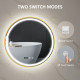 60cm Anti-Fog LED Bathroom Mirror - Gold Tone