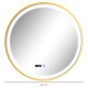 60cm Anti-Fog LED Bathroom Mirror - Gold Tone