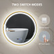 80cm Anti-Fog LED Bathroom Mirror - Gold Tone