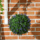 Set of 2 Artificial Plant Topiary Balls, UV-protected Fake Decorative Plants, Faux Plants for Home Indoor Outdoor Decor, 27cm, P