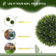 Set of 2 Artificial Plant Topiary Balls, UV-protected Fake Decorative Plants, Faux Plants for Home Indoor Outdoor Decor, 45cm, G