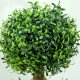 Set of 2 Decorative Artificial Plants, Topiary Ball-shaped Boxwood Trees in Pot, Fake Plants for Home Indoor outdoor Decor, 100c
