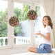 Set of 2 Decorative Artificial Plants, UV-protected Artificial Plant Topiary Rose Balls, Fake Plants for Home Indoor outdoor Dec