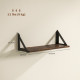 Set of 3 Wall Shelves, Vintage Wall Mounted Floating Shelves for Living Room, Entryway, Bedroom, Rustic Brown