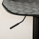 Set of Two Faux Leather Bar Stools - Grey