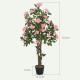 Set of Two Faux Rose Plants, with Pots