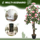 Set of Two Faux Rose Plants, with Pots