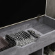 Shoes Cabinet Bench Hidden Storage Padded Seat Organiser Footwear Rack Hallway Grey Wood Grain