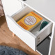 Sideboard Floor Cabinet Storage Cupboard with Drawer for Bedroom, Living Room, Entryway, Grey
