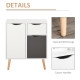 Sideboard Floor Cabinet Storage Cupboard with Drawer for Bedroom, Living Room, Entryway, Grey