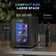 Six Bottle 8-18℃ Countertop Wine Fridge - Black