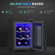 Six Bottle 8-18℃ Countertop Wine Fridge - Black