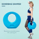 SPORTNOW 10kg Kettlebell, Soft Kettle Bell with Wide Handle for Home Gym, Weight Lifting, Strength Training, Light Blue