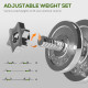 SPORTNOW 20kg Adjustable Weights Dumbbells Set, 2-in-1 Dumbbells and Barbell with Non-slip Handle, Free Weights Set for Home Gym