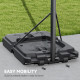 SPORTNOW Basketball Hoop Outdoor, Basketball Hoop and Stand with 10-Level Adjustable Height, Weighted Base, Portable on Wheels, 