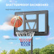 SPORTNOW Basketball Hoop Outdoor, Basketball Hoop and Stand with 10-Level Adjustable Height, Weighted Base, Portable on Wheels, 