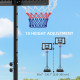 SPORTNOW Basketball Hoop Outdoor, Basketball Hoop and Stand with 10-Level Adjustable Height, Weighted Base, Portable on Wheels, 