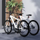 SPORTNOW Bike Floor Stand Set of 2, Portable Bike Rack for 16&quot;-29&quot; Kid&#039;s/Mountain/Road Bikes Garage Indoor Outdoor Use