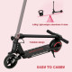 SPORTNOW Folding Electric Scooter for Kids Age 6-14 with Dual Brakes, Front Suspension, LED Colourful Lights and Display, 6.8kg 