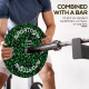 SPORTNOW Olympic Weight Plates Set, Solid Rubber Bumper Plates Weights Discs with 2&quot;/5cm Holes, for Home Gym Weight Lifting Stre