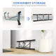 SPORTNOW Pull-Up Bar Doorway, No Drilling Chin-Up Bar Push Up Stand with Resistance Bands and Padded Handles for Home Gym Exerci