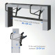 SPORTNOW Pull-Up Bar Doorway, No Drilling Chin-Up Bar Push Up Stand with Resistance Bands and Padded Handles for Home Gym Exerci