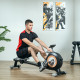 SPORTNOW Rowing Machine, 16-Level Magnetic Rower Machine with LCD Monitor and Phone Holder, Vertical Storage, for Home Gym Cardi