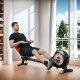 SPORTNOW Rowing Machine, 16-Level Magnetic Rower Machine with LCD Monitor and Phone Holder, Vertical Storage, for Home Gym Cardi