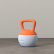 SPORTNOW Soft Kettlebell, 10kg Kettle Bell with Non-Slip Handle for Home Gym Weight Lifting and Strength Training, Orange and Gr
