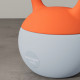SPORTNOW Soft Kettlebell, 10kg Kettle Bell with Non-Slip Handle for Home Gym Weight Lifting and Strength Training, Orange and Gr